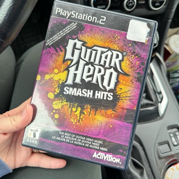 Sony PlayStation 2 Guitar Hero Smash Hits - Purple and Yellow - Picture 1 of 4